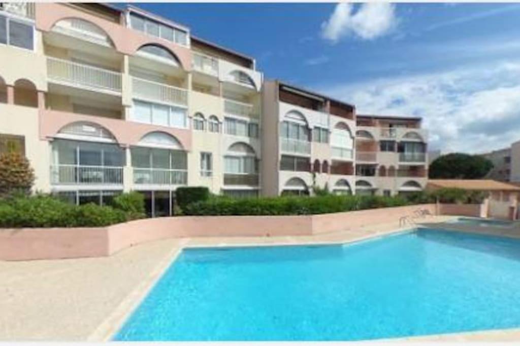 Amouvera C14, T2 Vue Mer, Piscine, Clim, Parking Agde Extérieur photo